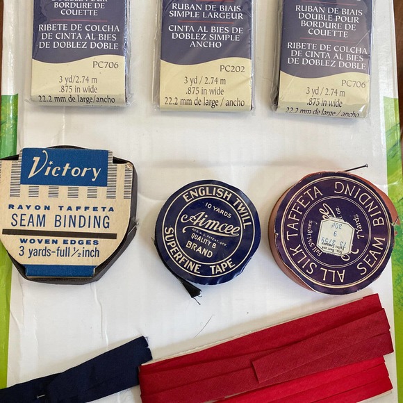 VINTAGE LOT - Seam binding. Victory, Aimcee, Wrights, unbranded. Free shipping - Picture 4 of 16